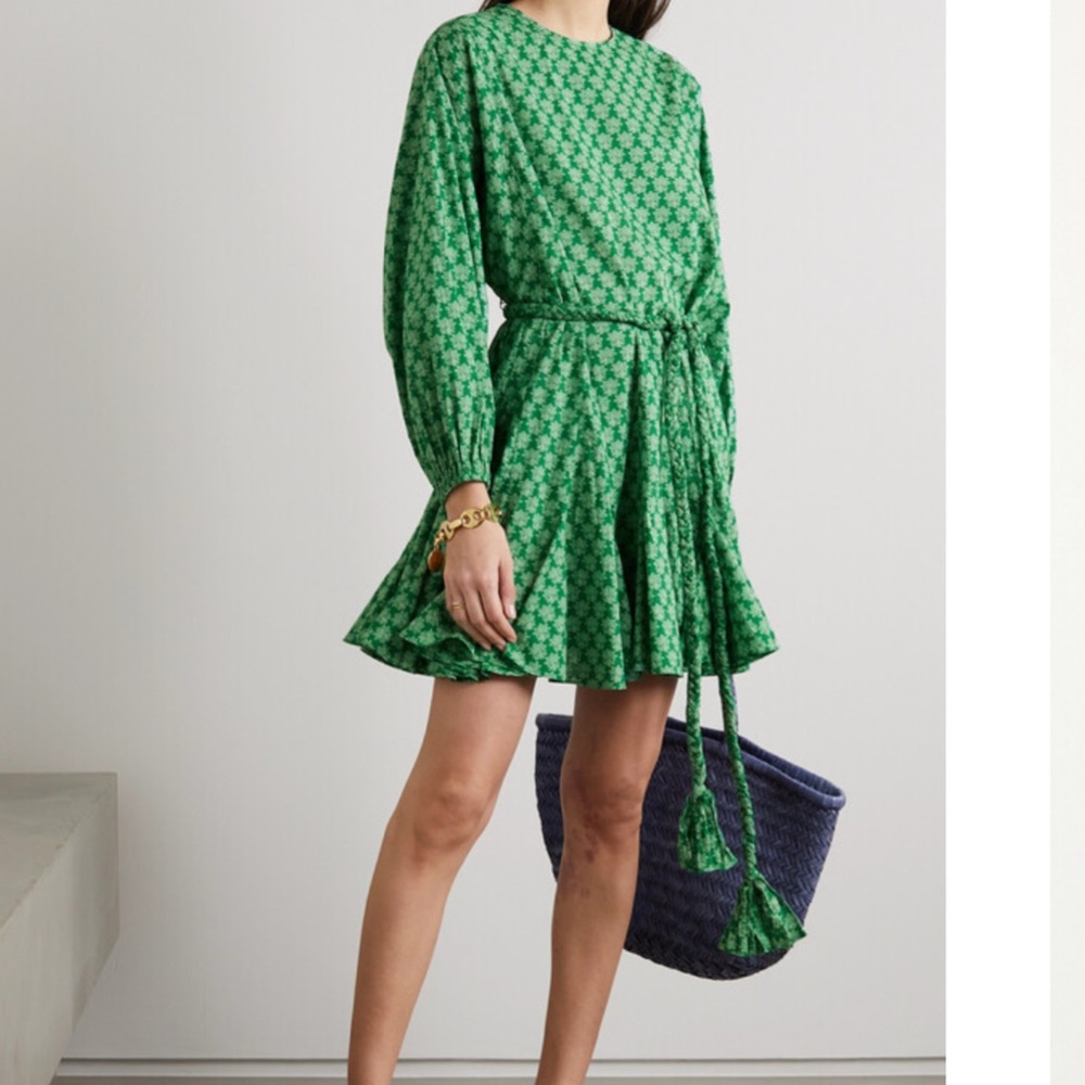 Rhode Ella green dress size L. Never worn, new.